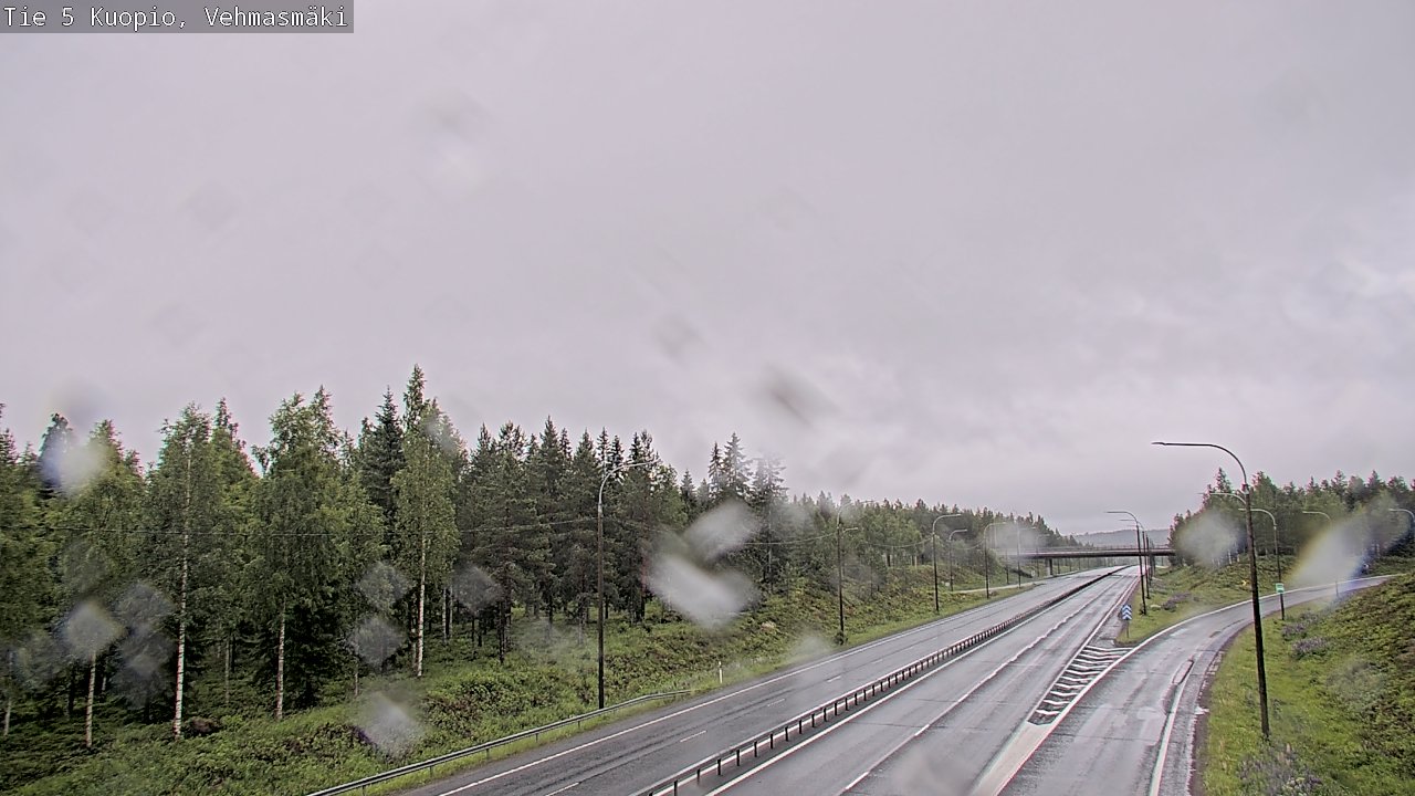 Weather Camera Image Road 5 Kuopio, Vehmasmäki, Kuopio, Pohjois-Savo