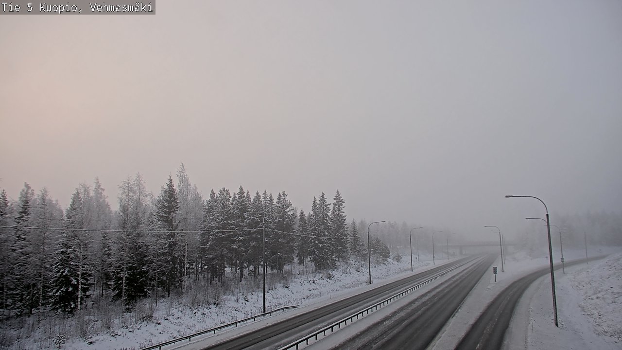 Weather Camera Image Väg 5 Kuopio, Vehmasmäki, Kuopio, Pohjois-Savo