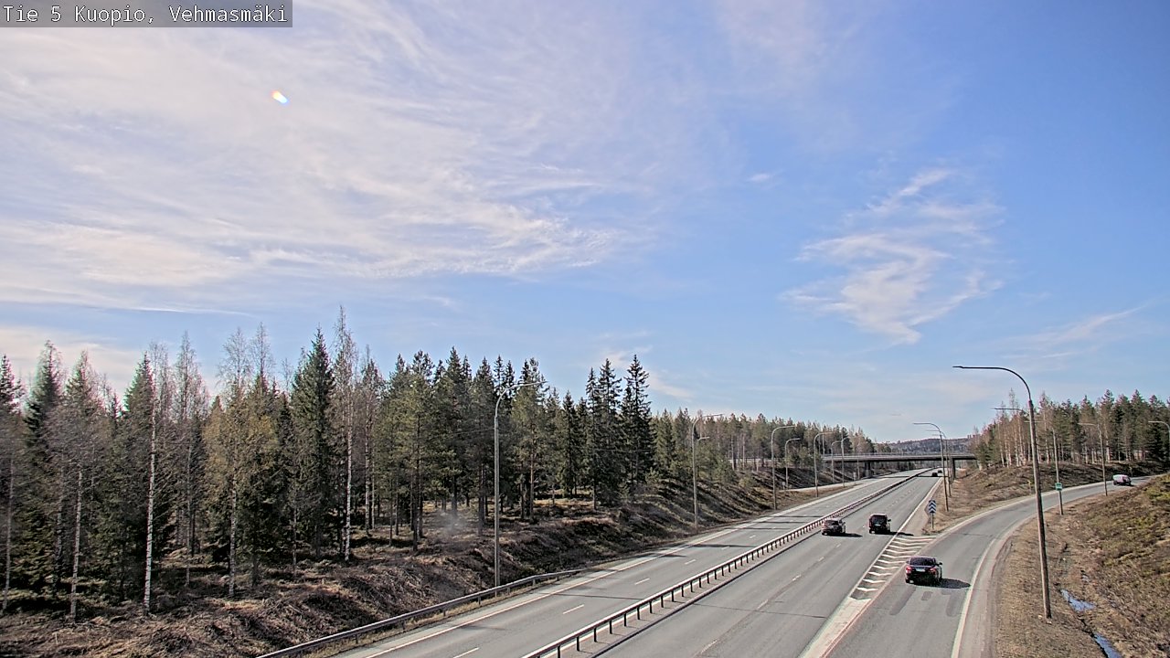 Kelikamerat Kuva Tie 5 Kuopio, Vehmasmäki, Kuopio, Pohjois-Savo