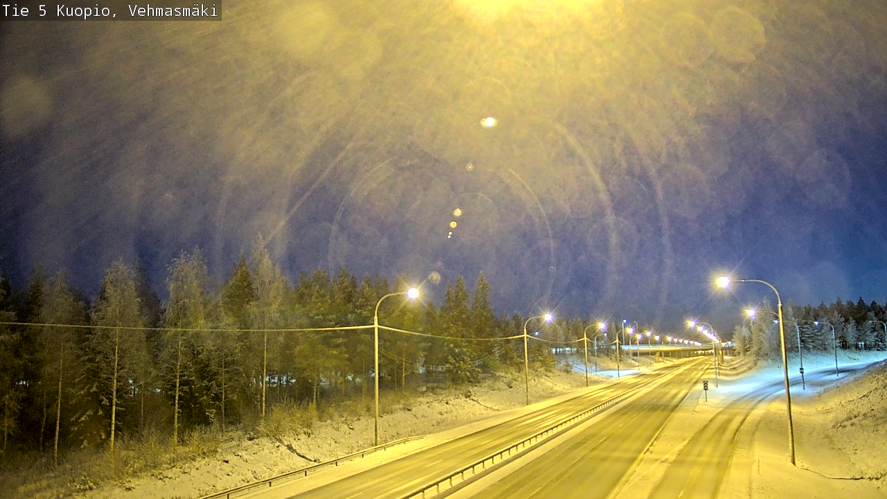 Weather Camera Image Väg 5 Kuopio, Vehmasmäki, Kuopio, Pohjois-Savo