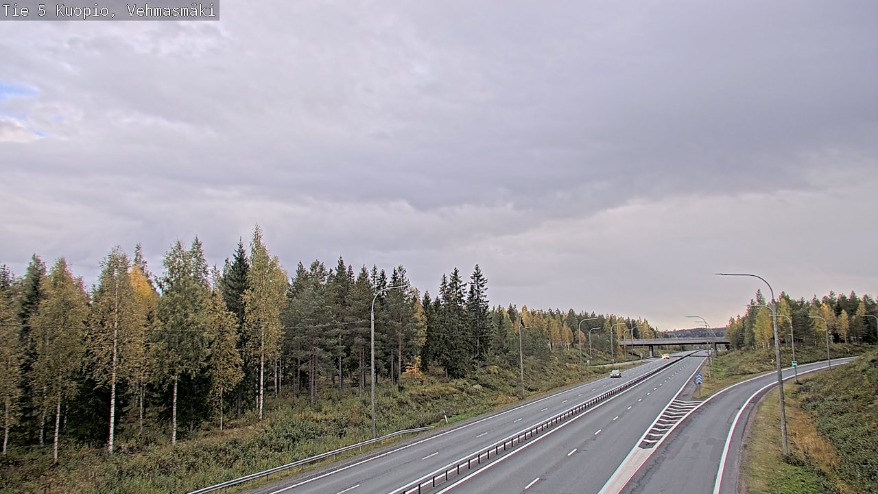 Weather Camera Image Road 5 Kuopio, Vehmasmäki, Kuopio, Pohjois-Savo