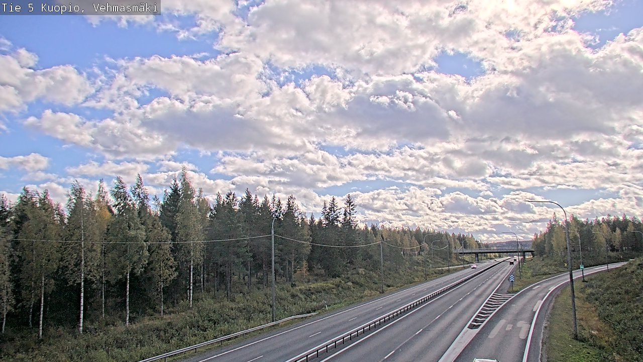 Kelikamerat Kuva Tie 5 Kuopio, Vehmasmäki, Kuopio, Pohjois-Savo