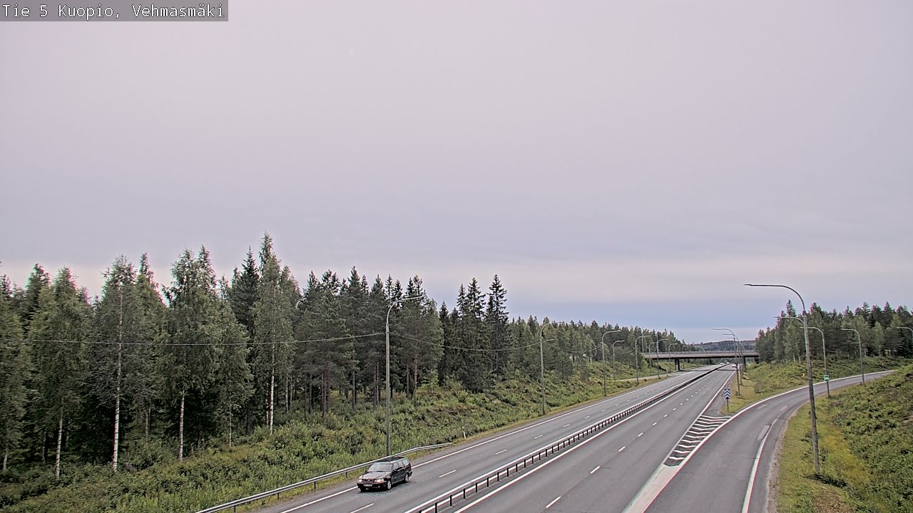 Weather Camera Image Väg 5 Kuopio, Vehmasmäki, Kuopio, Pohjois-Savo
