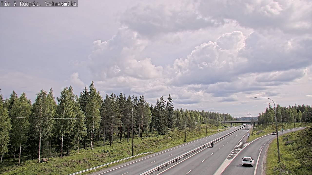 Weather Camera Image Road 5 Kuopio, Vehmasmäki, Kuopio, Pohjois-Savo