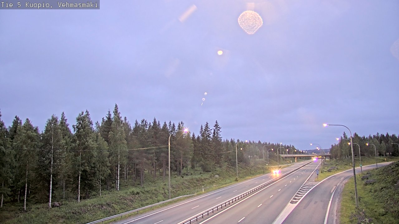 Weather Camera Image Road 5 Kuopio, Vehmasmäki, Kuopio, Pohjois-Savo