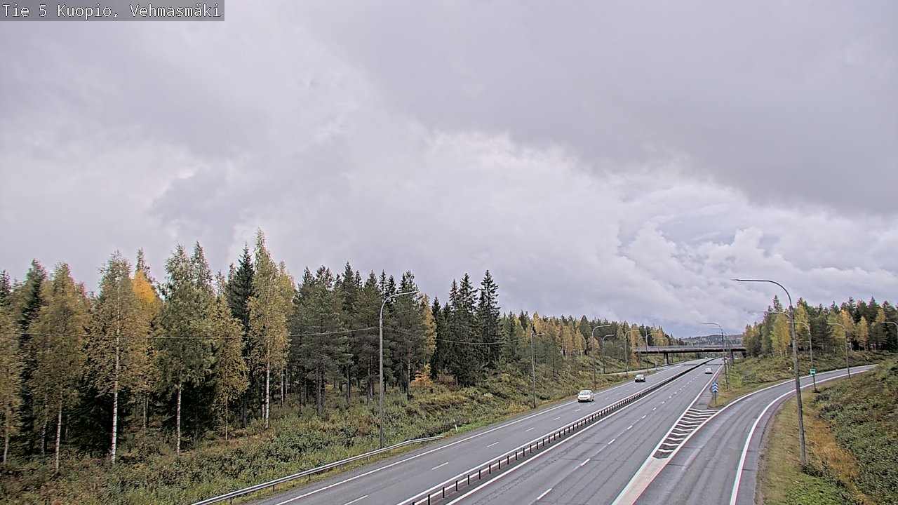 Weather Camera Image Road 5 Kuopio, Vehmasmäki, Kuopio, Pohjois-Savo