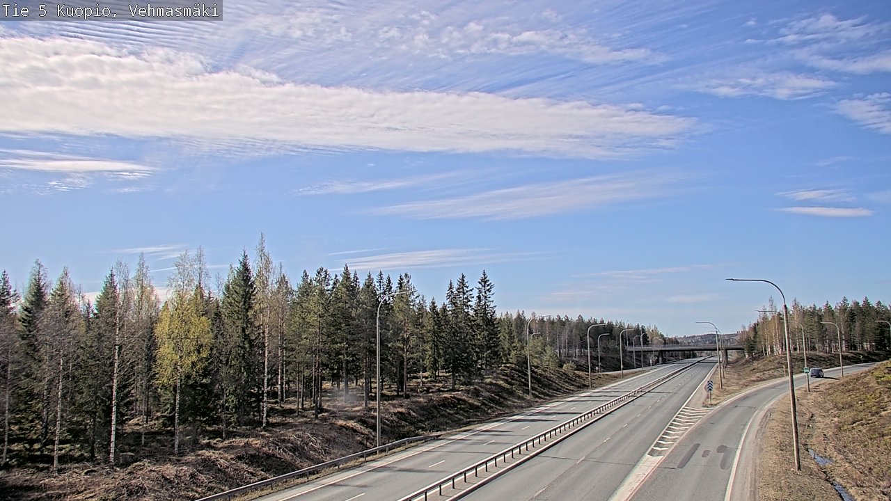 Weather Camera Image Road 5 Kuopio, Vehmasmäki, Kuopio, Pohjois-Savo