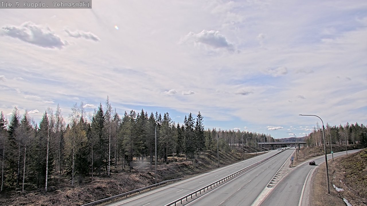 Kelikamerat Kuva Tie 5 Kuopio, Vehmasmäki, Kuopio, Pohjois-Savo