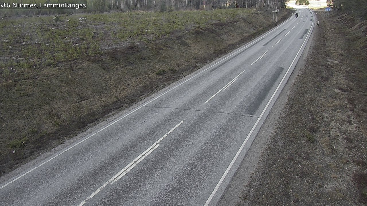 Weather Camera Image Väg 6 Nurmes, Lamminkangas, Nurmes, Pohjois-Karjala