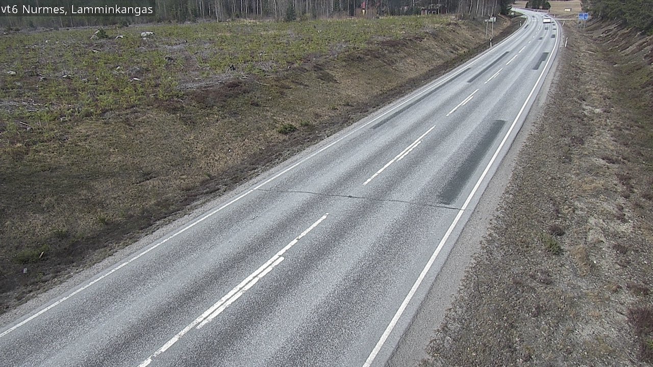 Weather Camera Image Väg 6 Nurmes, Lamminkangas, Nurmes, Pohjois-Karjala