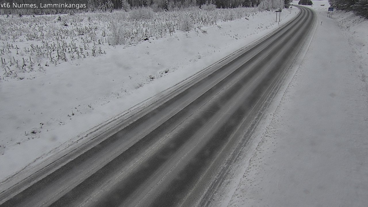 Weather Camera Image Väg 6 Nurmes, Lamminkangas, Nurmes, Pohjois-Karjala