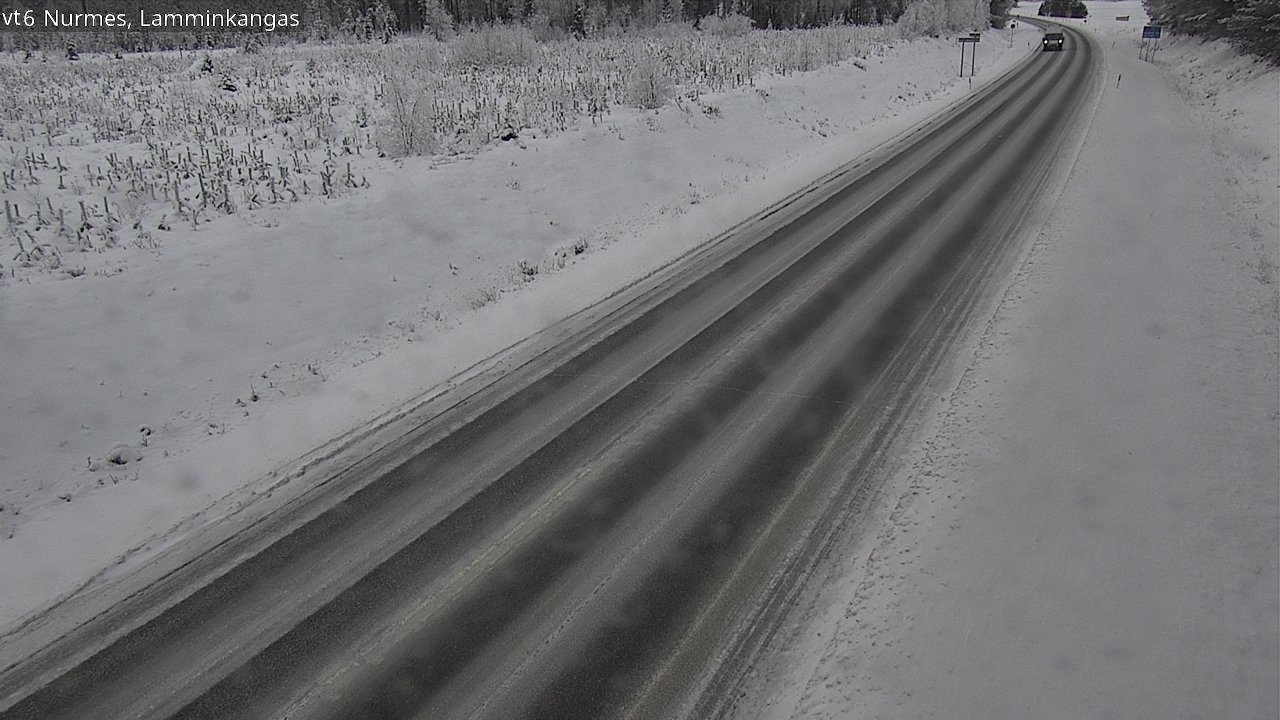 Weather Camera Image Väg 6 Nurmes, Lamminkangas, Nurmes, Pohjois-Karjala