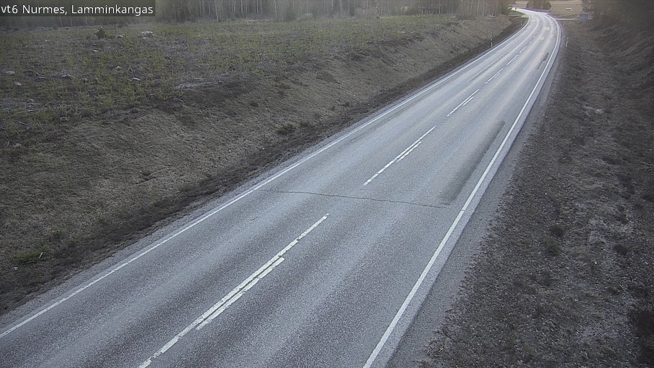 Weather Camera Image Väg 6 Nurmes, Lamminkangas, Nurmes, Pohjois-Karjala