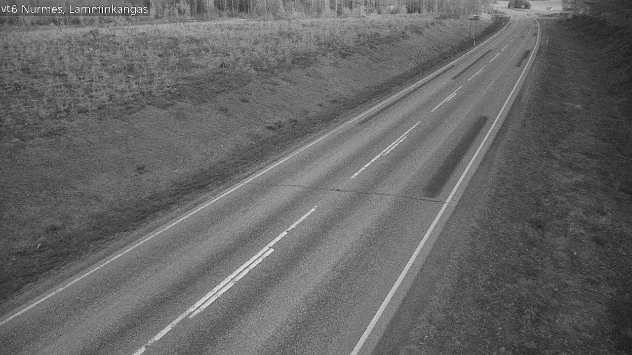 Weather Camera Image Väg 6 Nurmes, Lamminkangas, Nurmes, Pohjois-Karjala