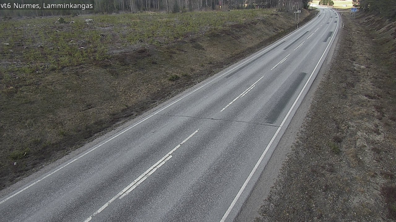 Weather Camera Image Väg 6 Nurmes, Lamminkangas, Nurmes, Pohjois-Karjala