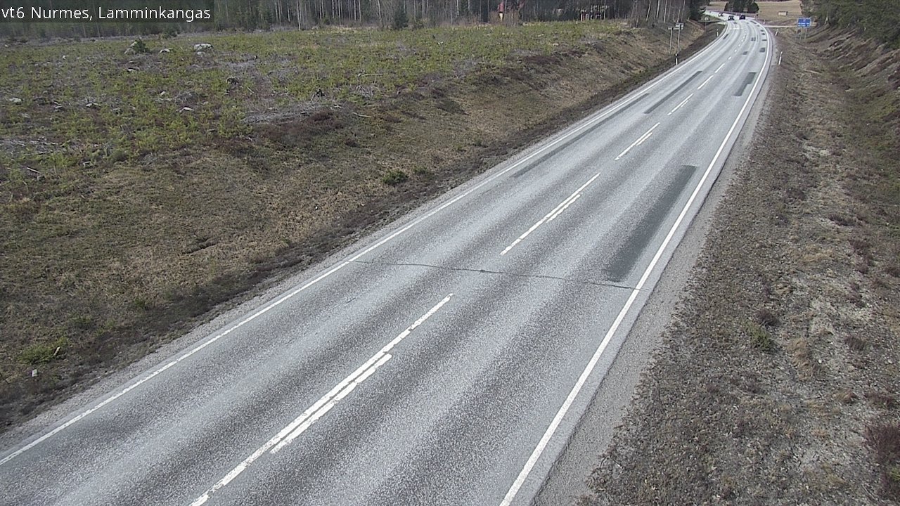 Weather Camera Image Väg 6 Nurmes, Lamminkangas, Nurmes, Pohjois-Karjala