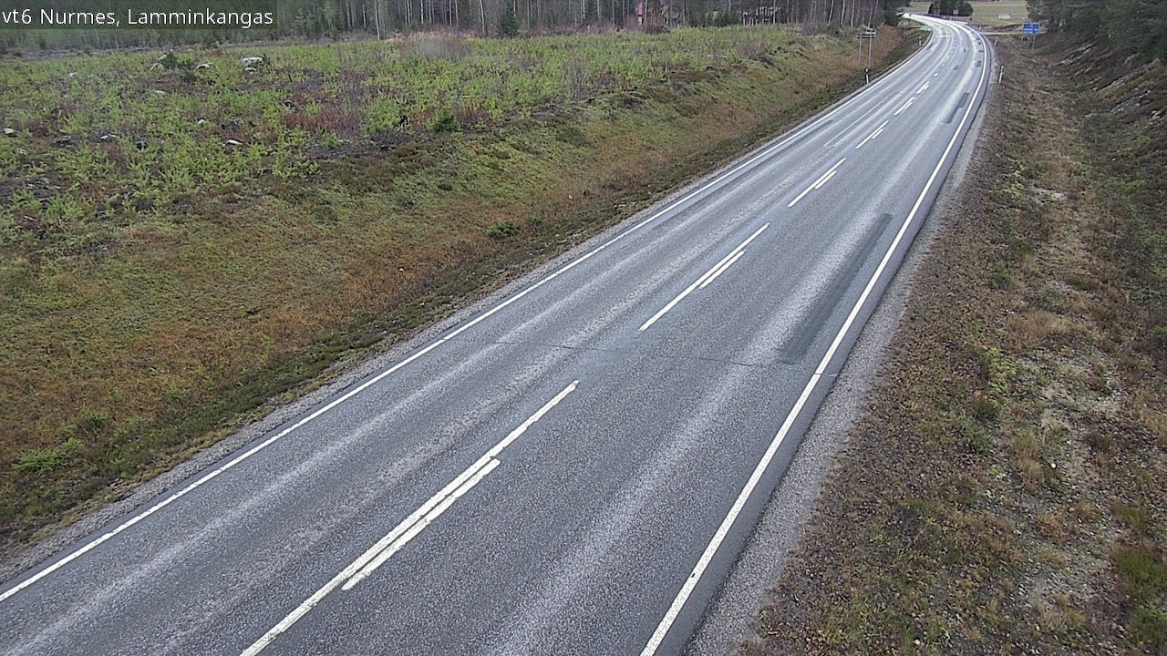 Weather Camera Image Väg 6 Nurmes, Lamminkangas, Nurmes, Pohjois-Karjala