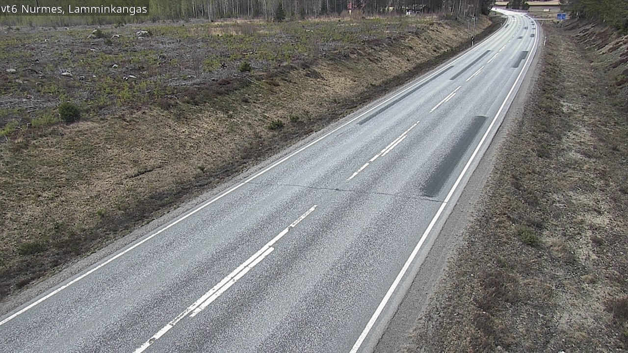 Weather Camera Image Väg 6 Nurmes, Lamminkangas, Nurmes, Pohjois-Karjala