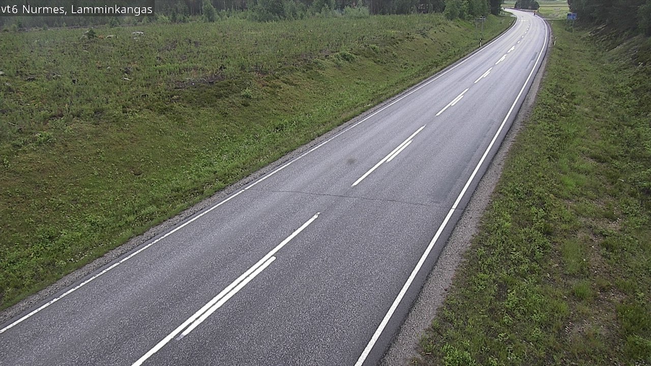 Weather Camera Image Väg 6 Nurmes, Lamminkangas, Nurmes, Pohjois-Karjala