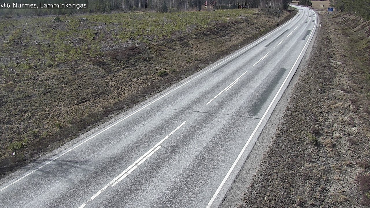Weather Camera Image Väg 6 Nurmes, Lamminkangas, Nurmes, Pohjois-Karjala
