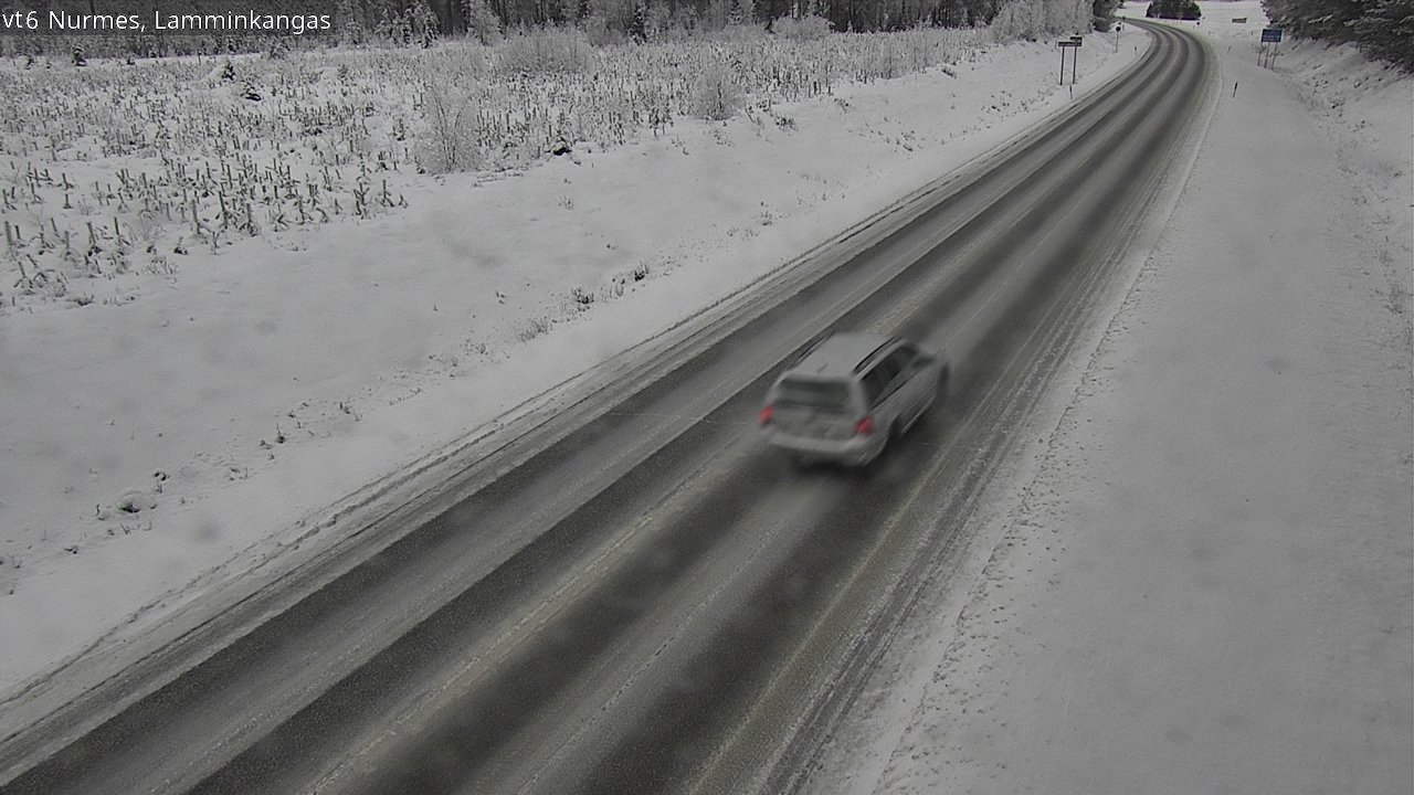Weather Camera Image Väg 6 Nurmes, Lamminkangas, Nurmes, Pohjois-Karjala