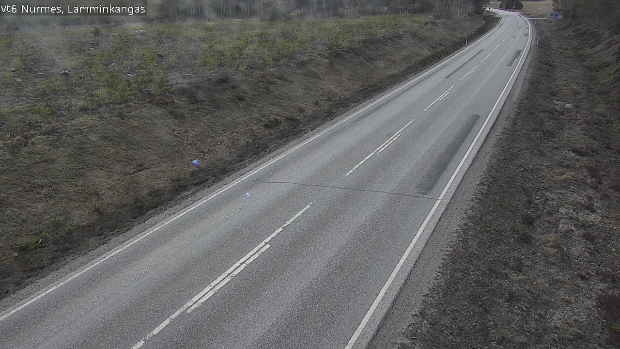 Weather Camera Image Väg 6 Nurmes, Lamminkangas, Nurmes, Pohjois-Karjala