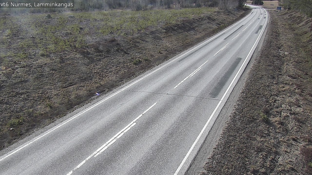 Weather Camera Image Väg 6 Nurmes, Lamminkangas, Nurmes, Pohjois-Karjala
