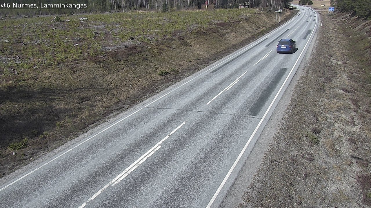 Weather Camera Image Väg 6 Nurmes, Lamminkangas, Nurmes, Pohjois-Karjala