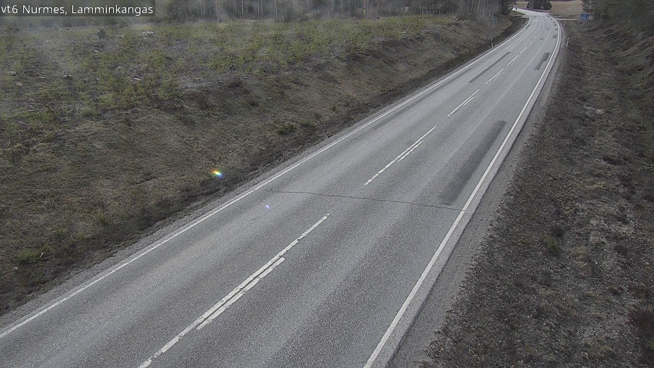 Weather Camera Image Väg 6 Nurmes, Lamminkangas, Nurmes, Pohjois-Karjala