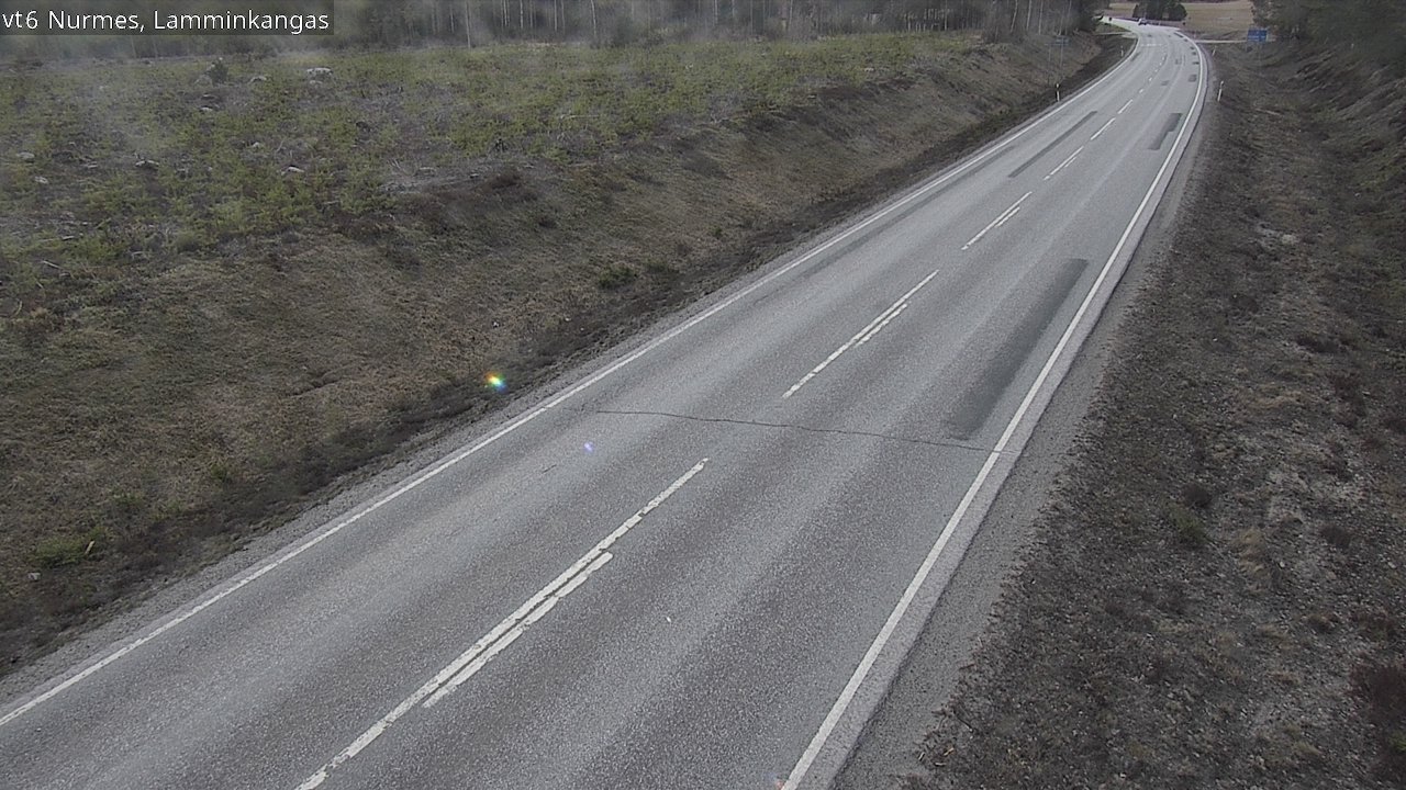 Weather Camera Image Väg 6 Nurmes, Lamminkangas, Nurmes, Pohjois-Karjala