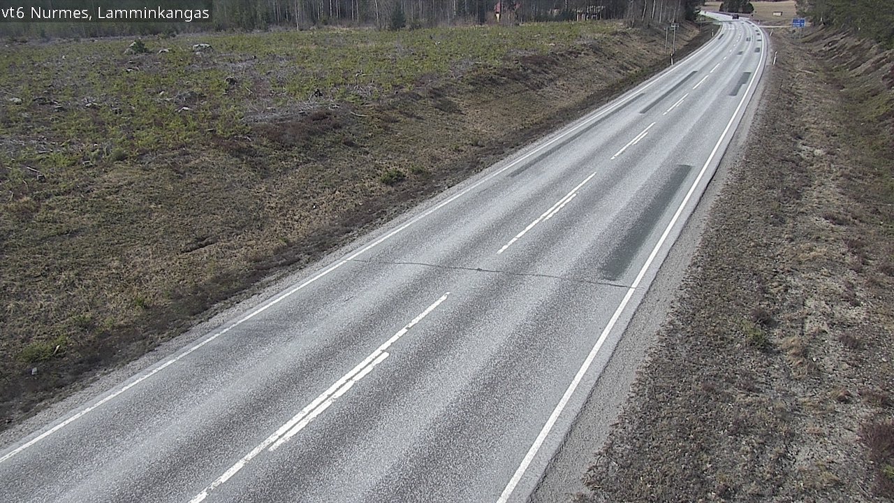 Weather Camera Image Väg 6 Nurmes, Lamminkangas, Nurmes, Pohjois-Karjala
