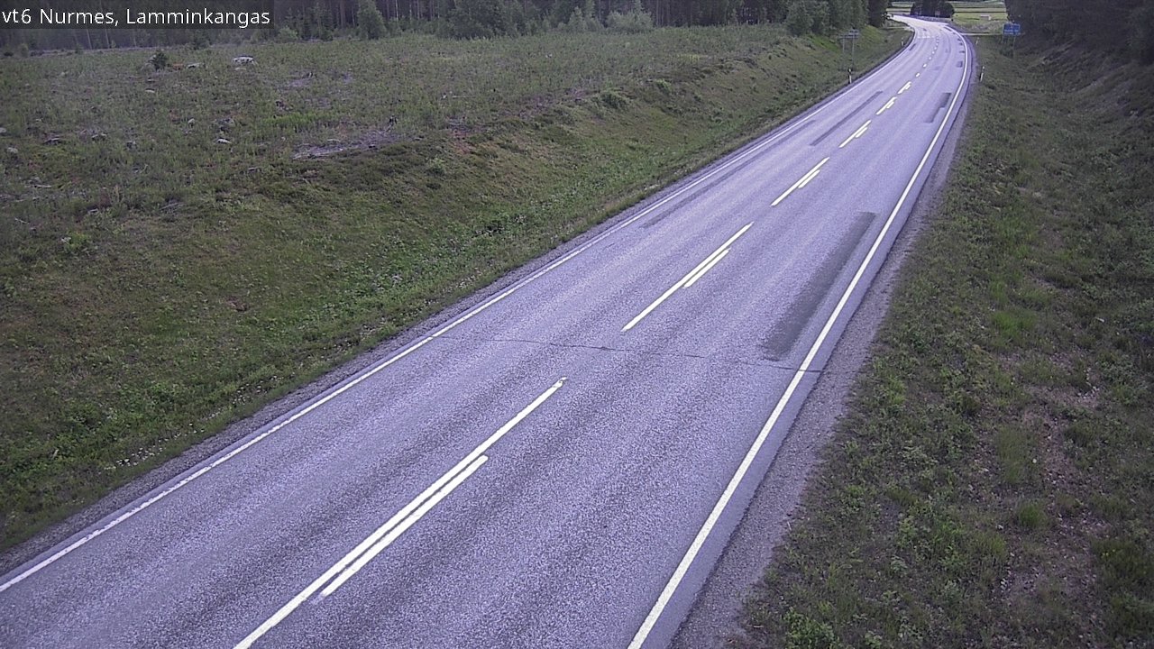 Weather Camera Image Road 6 Nurmes, Lamminkangas, Nurmes, Pohjois-Karjala