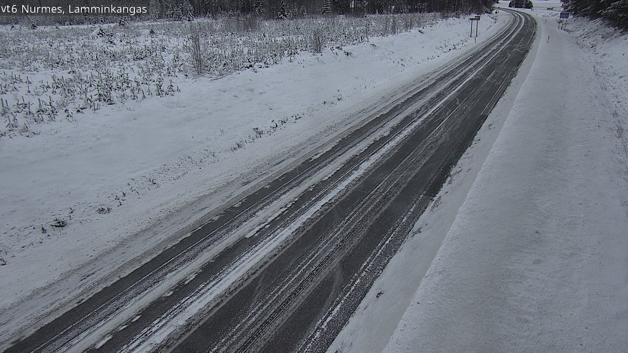 Weather Camera Image Road 6 Nurmes, Lamminkangas, Nurmes, Pohjois-Karjala