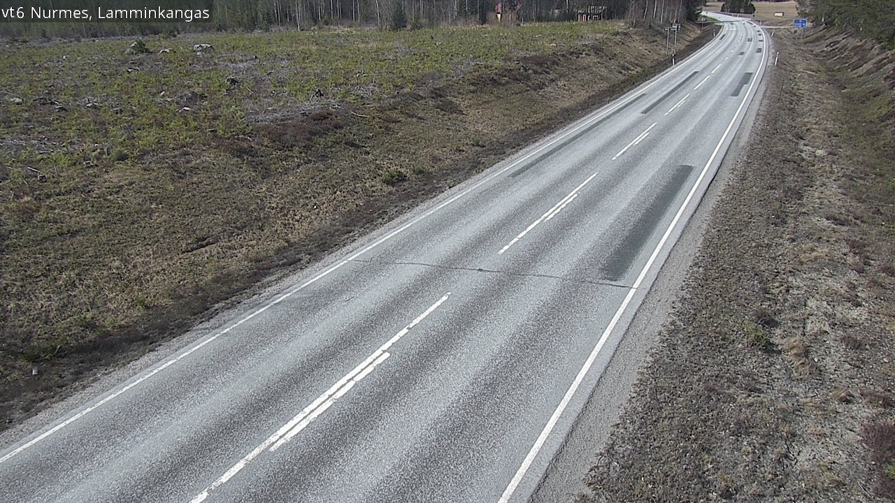 Weather Camera Image Väg 6 Nurmes, Lamminkangas, Nurmes, Pohjois-Karjala