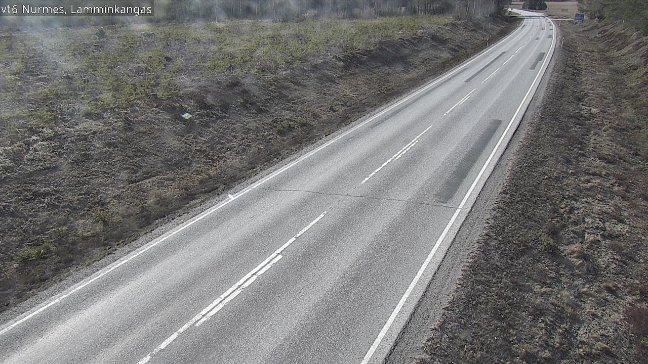 Weather Camera Image Väg 6 Nurmes, Lamminkangas, Nurmes, Pohjois-Karjala