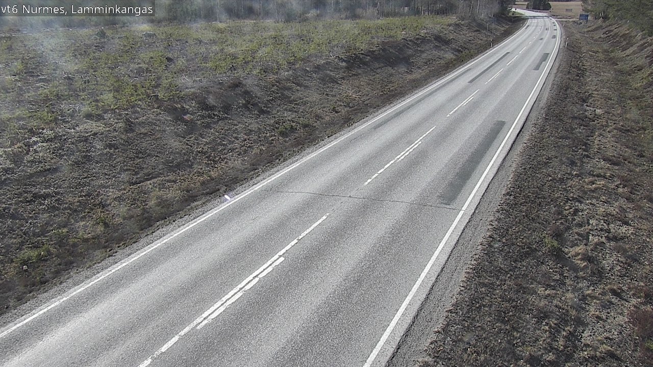 Weather Camera Image Väg 6 Nurmes, Lamminkangas, Nurmes, Pohjois-Karjala