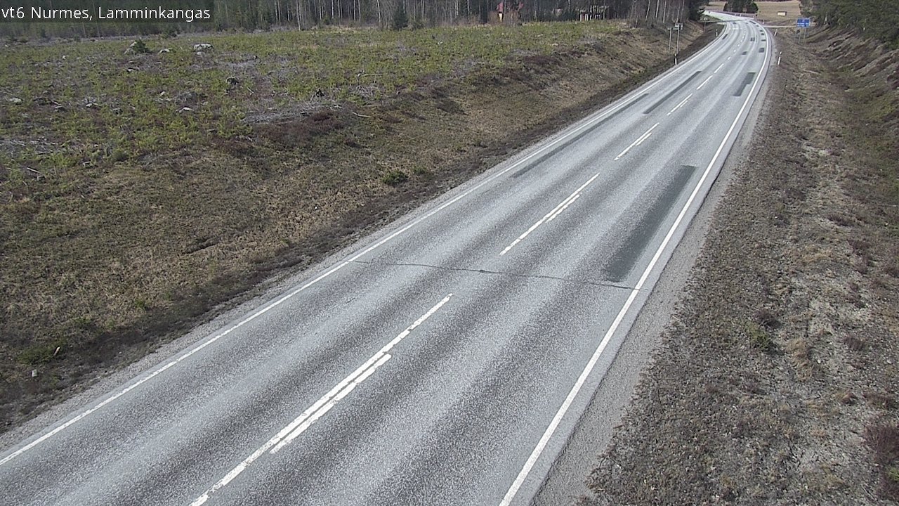 Weather Camera Image Väg 6 Nurmes, Lamminkangas, Nurmes, Pohjois-Karjala