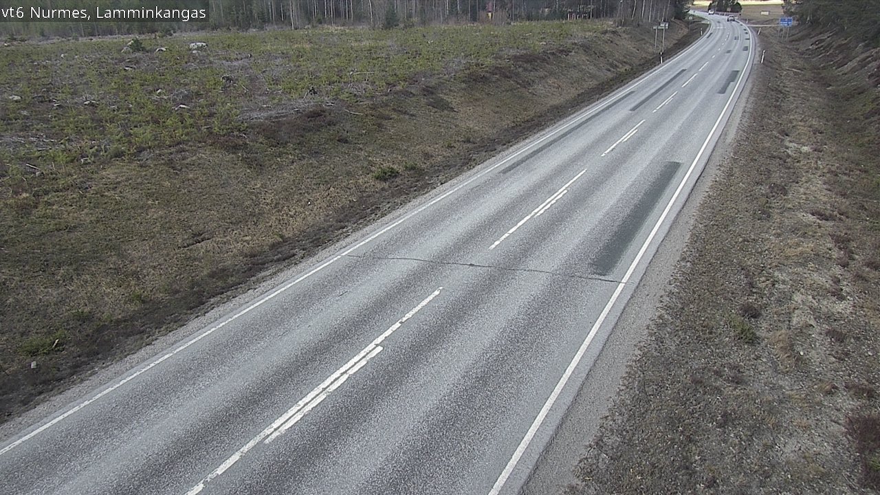 Weather Camera Image Väg 6 Nurmes, Lamminkangas, Nurmes, Pohjois-Karjala