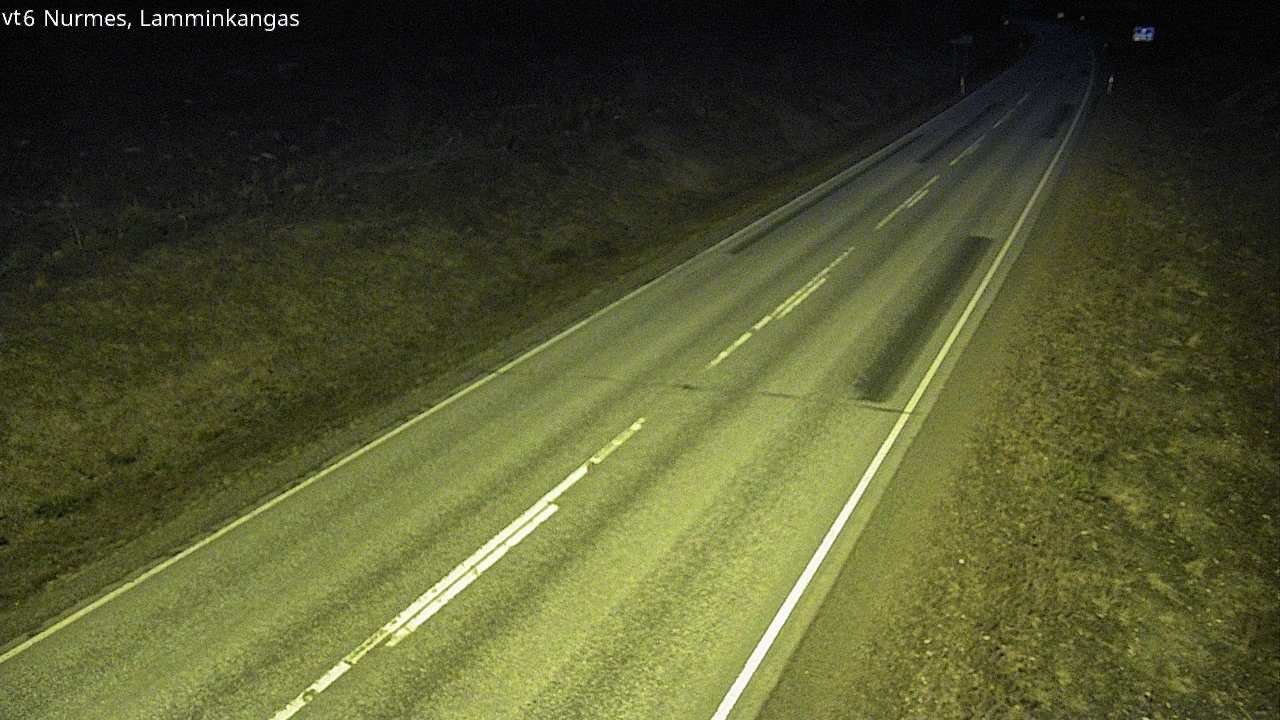 Weather Camera Image Väg 6 Nurmes, Lamminkangas, Nurmes, Pohjois-Karjala