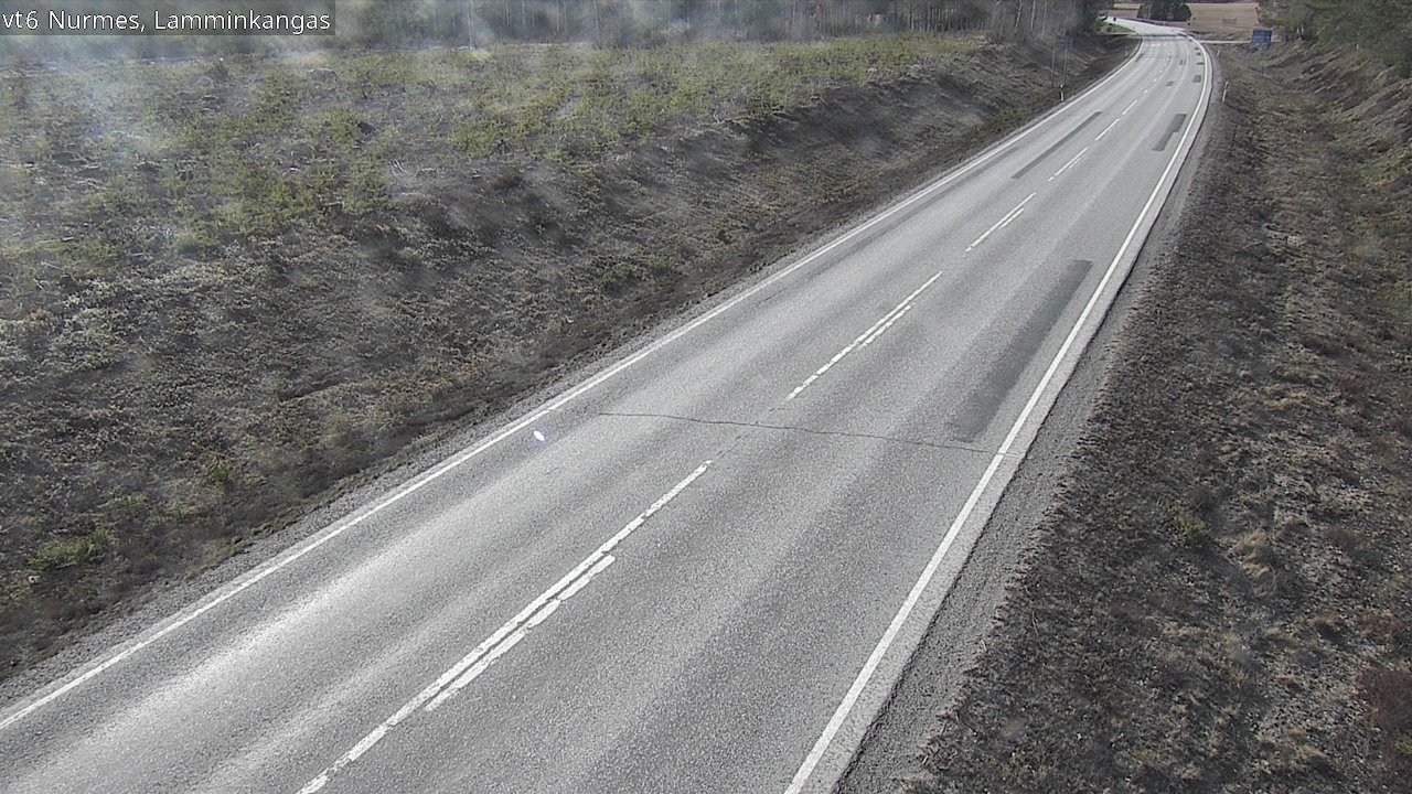 Weather Camera Image Väg 6 Nurmes, Lamminkangas, Nurmes, Pohjois-Karjala