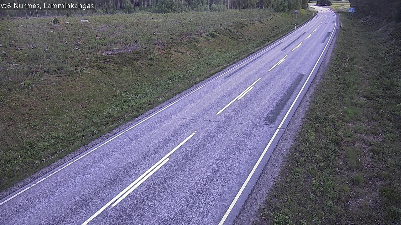 Weather Camera Image Road 6 Nurmes, Lamminkangas, Nurmes, Pohjois-Karjala