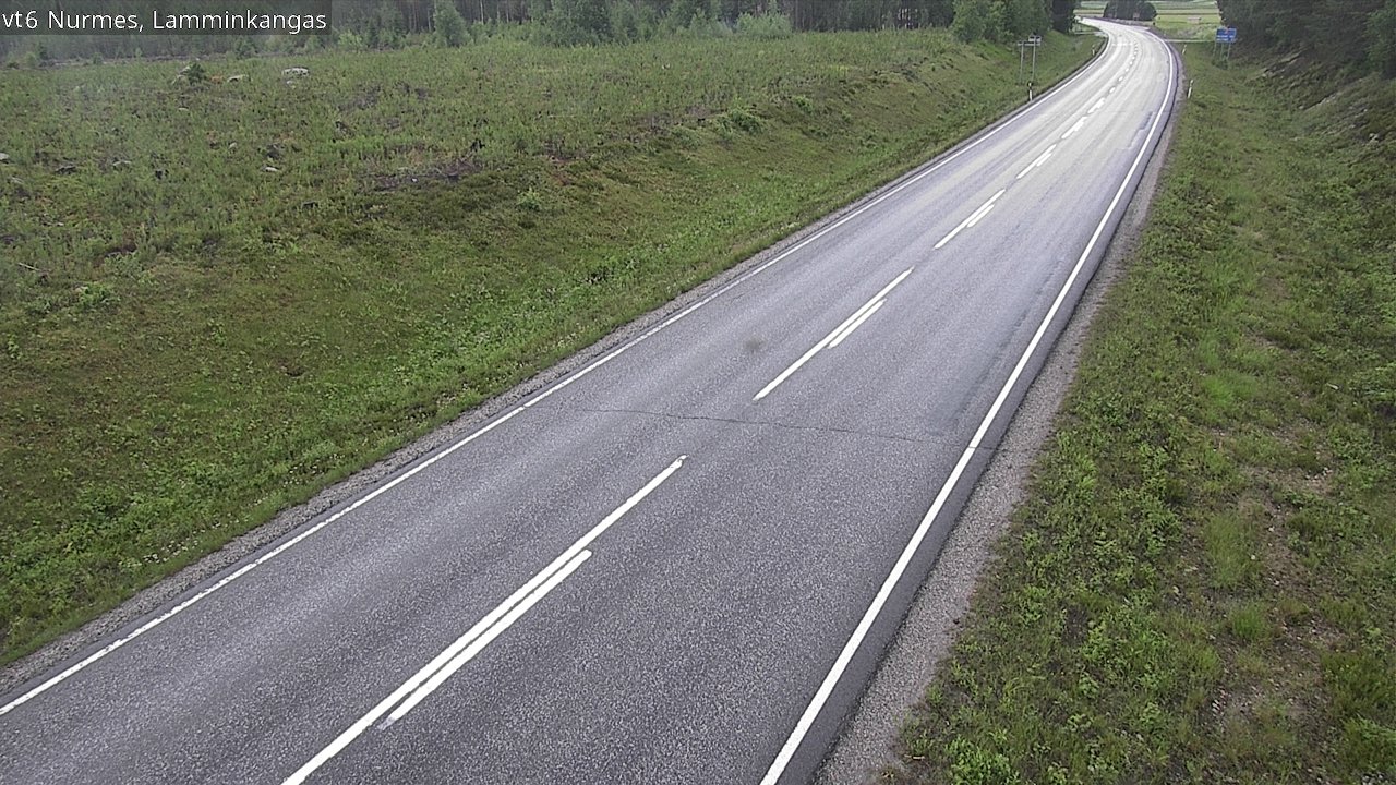 Weather Camera Image Väg 6 Nurmes, Lamminkangas, Nurmes, Pohjois-Karjala