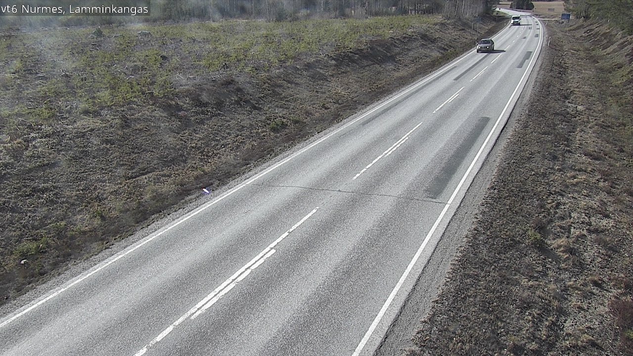 Weather Camera Image Väg 6 Nurmes, Lamminkangas, Nurmes, Pohjois-Karjala