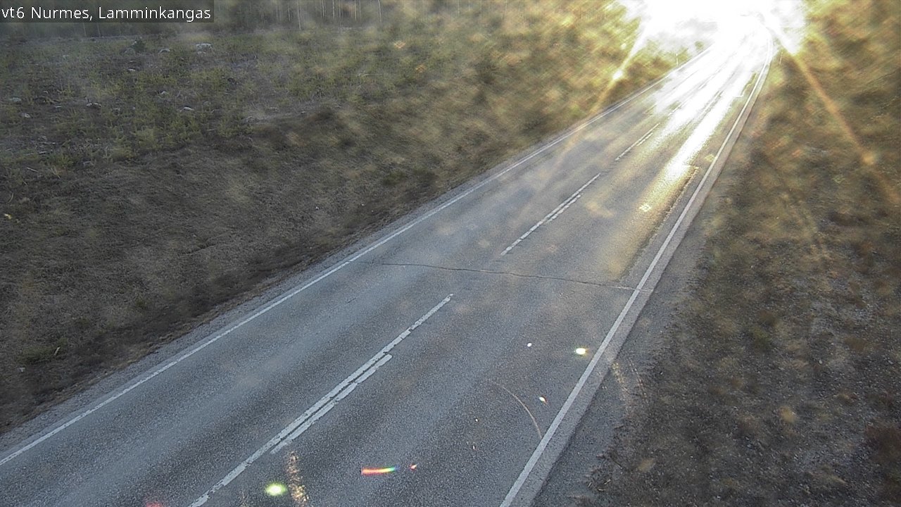 Weather Camera Image Väg 6 Nurmes, Lamminkangas, Nurmes, Pohjois-Karjala