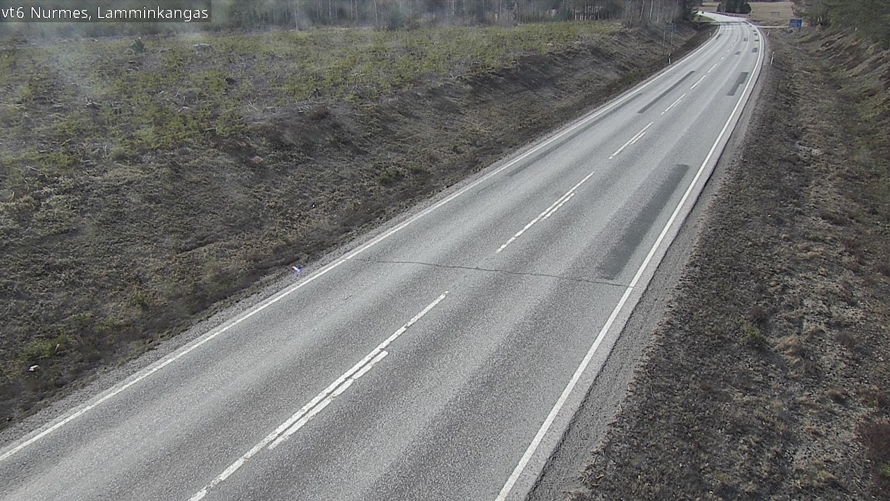 Weather Camera Image Väg 6 Nurmes, Lamminkangas, Nurmes, Pohjois-Karjala