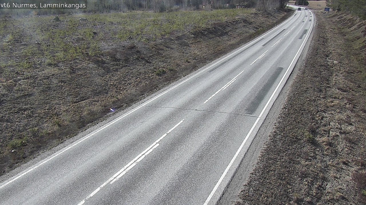Weather Camera Image Väg 6 Nurmes, Lamminkangas, Nurmes, Pohjois-Karjala