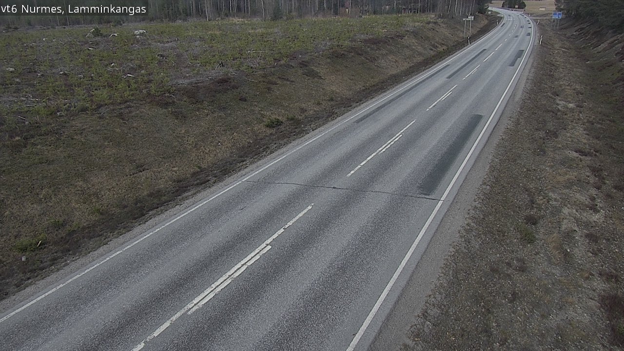 Weather Camera Image Väg 6 Nurmes, Lamminkangas, Nurmes, Pohjois-Karjala