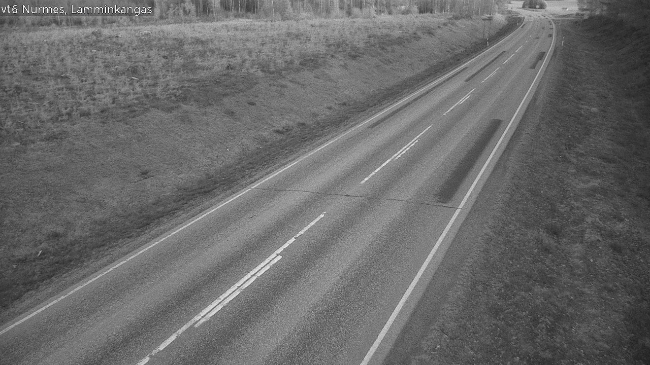 Weather Camera Image Väg 6 Nurmes, Lamminkangas, Nurmes, Pohjois-Karjala