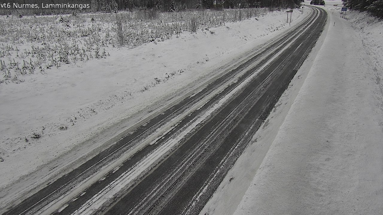 Weather Camera Image Road 6 Nurmes, Lamminkangas, Nurmes, Pohjois-Karjala