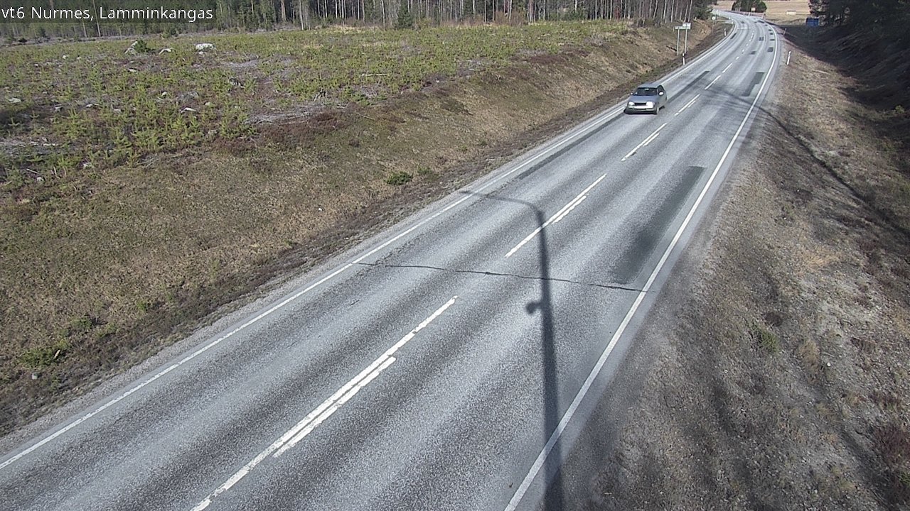 Weather Camera Image Väg 6 Nurmes, Lamminkangas, Nurmes, Pohjois-Karjala
